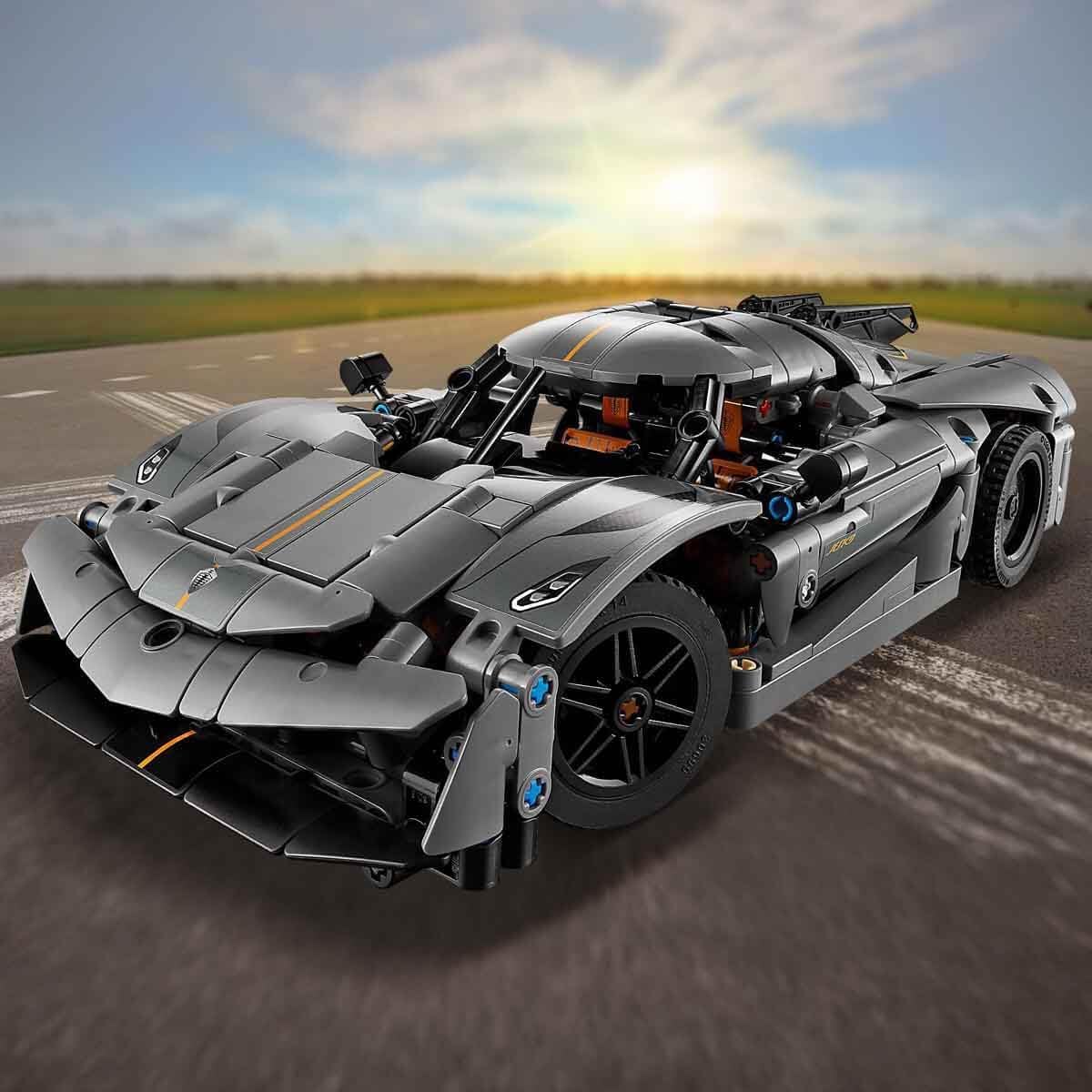 LEGO Technic Koenigsegg Jesko Absolut Gri Hiper Araba 42173 - Çocuklar için Oyuncak Yapım Seti, Doğum Günü Hediyesi Fikri (801 Parça)