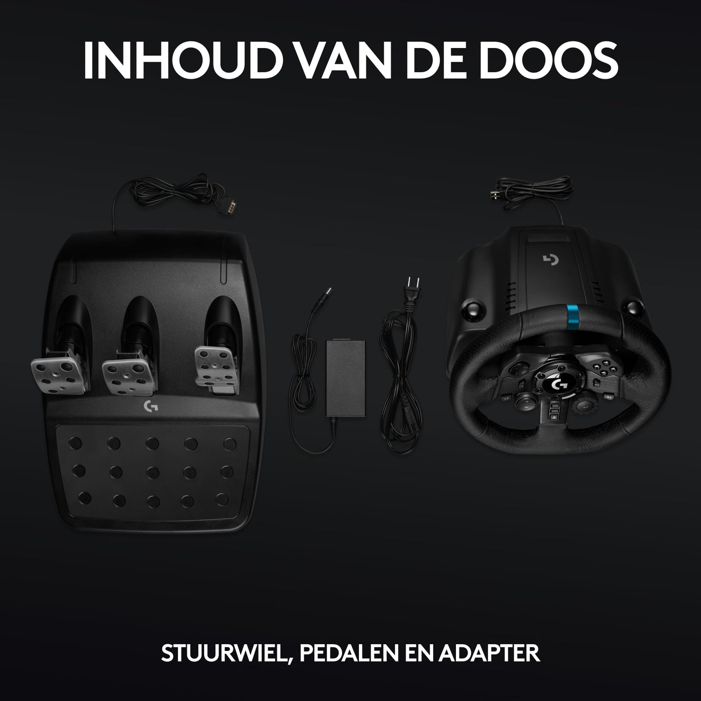 Logitech G G923 Driving Force Yarış Direksiyonu, Aşamalı Fren Pedalı, Alüminyum, Çelik ve Deri Yapı, Xbox/PS3/PS4/PS5/PC ile Uyumlu, Trueforce Teknolojisi, Aşamalı Fren Pedalı, Siyah