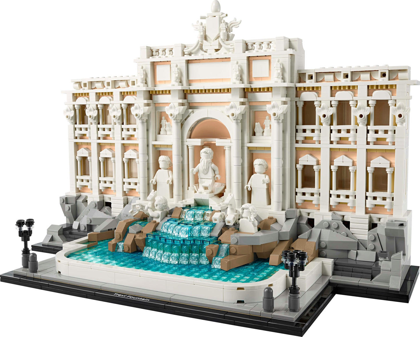 LEGO Architecture Trevi Çeşmesi 21062 - Yetişkin Kadın ve Erkekler için Palazzo Poli ile Okeonos, Sağlık ve Bereket Heykel Minifigürleri İçeren Koleksiyonluk Seyahat Hatırası Yapım Seti (1880 Parça)