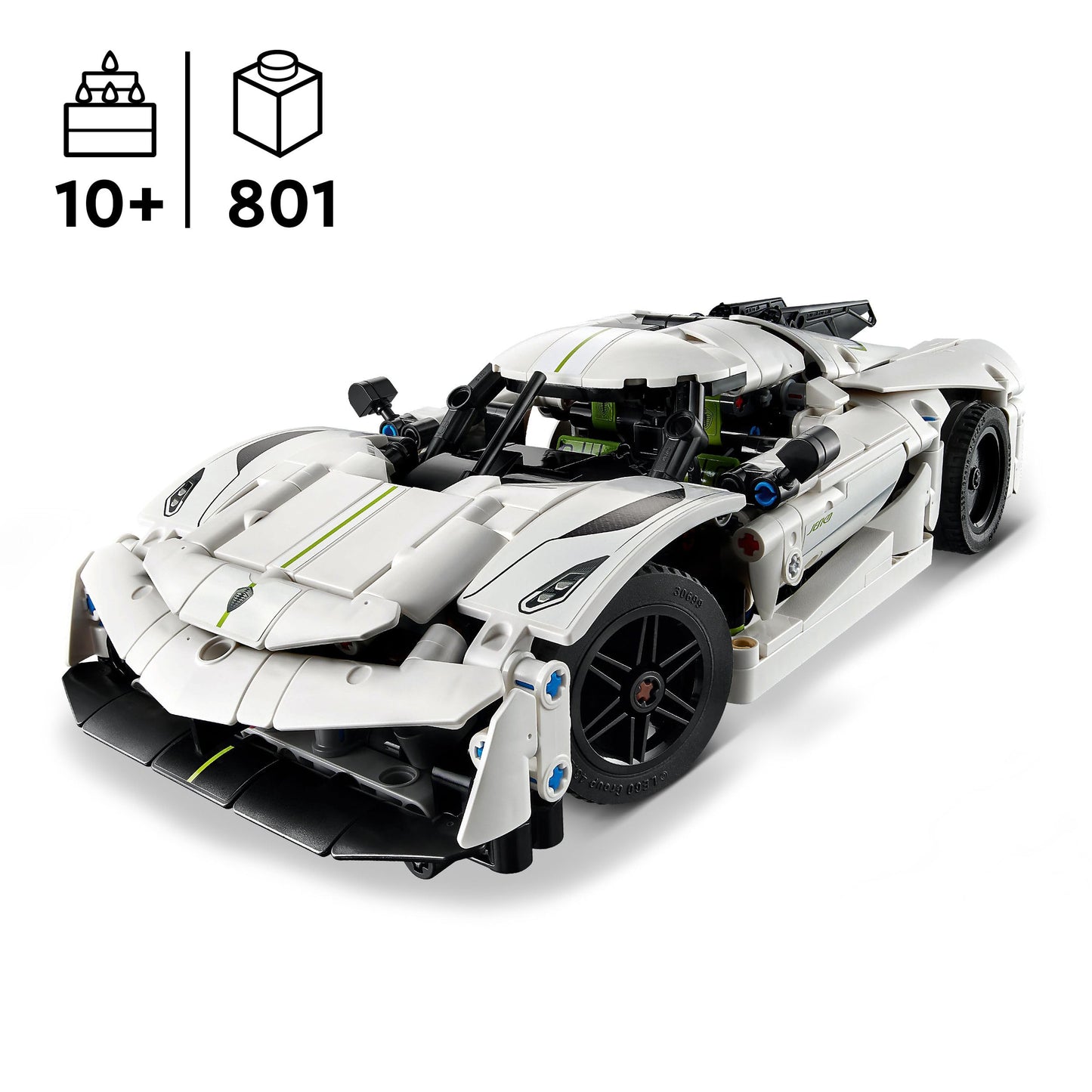 LEGO Technic 42184 Koenigsegg Jesko Absolut White Hypercar