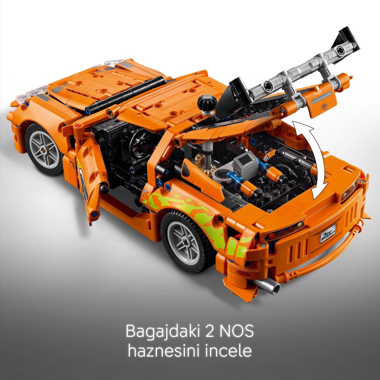 LEGO Technic Fast and Furious Toyota Supra MK4 42204 – 9 Yaş ve Üzeri Çocuklar için 6 Motor ve Açılan Kapılar İçeren Oyuncak Araba Yapım Seti, Çocuklar ve Yetişkinler için Hediye Fikri (810 Parça)