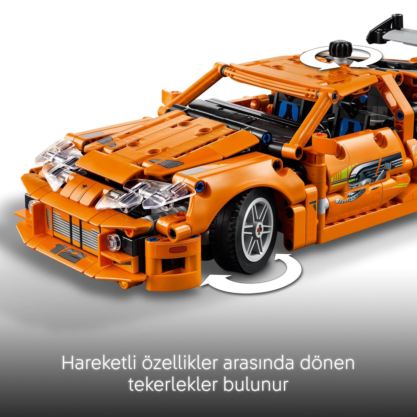 LEGO Technic Fast and Furious Toyota Supra MK4 42204 – 9 Yaş ve Üzeri Çocuklar için 6 Motor ve Açılan Kapılar İçeren Oyuncak Araba Yapım Seti, Çocuklar ve Yetişkinler için Hediye Fikri (810 Parça)