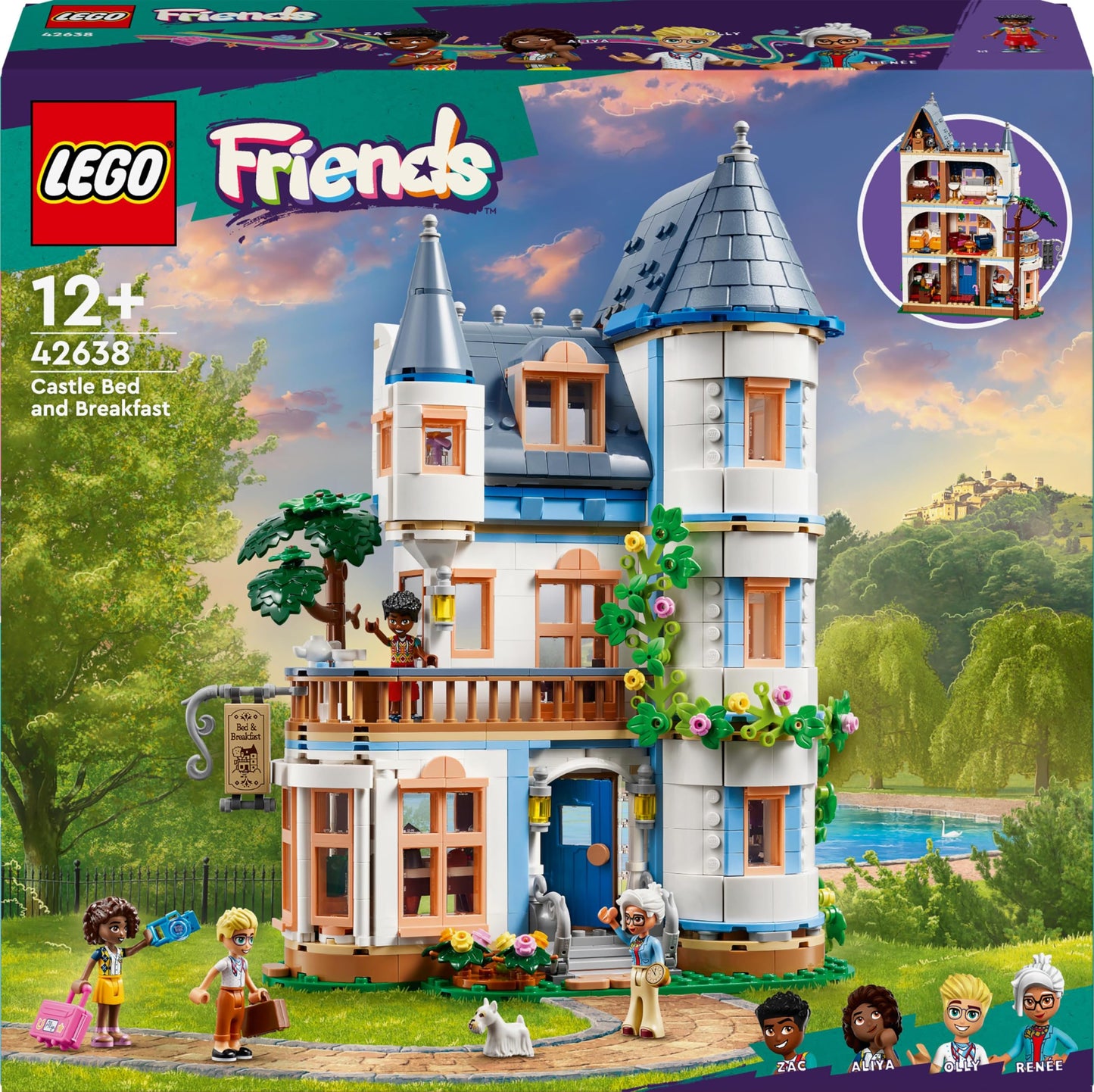 LEGO Friends Kale Pansiyon 42638-12 Yaş ve Üzeri İçin Otel İçeren Yaratıcı Oyuncak Yapım Seti (1311 Parça)