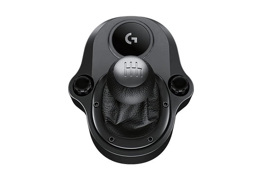 Logitech G Driving Force Vites, G29/G920/G923 için, Geri Vitesli ve 6 Konumlu "H" Düzeninde Vites, Çelik ve Deri Yapı, Siyah