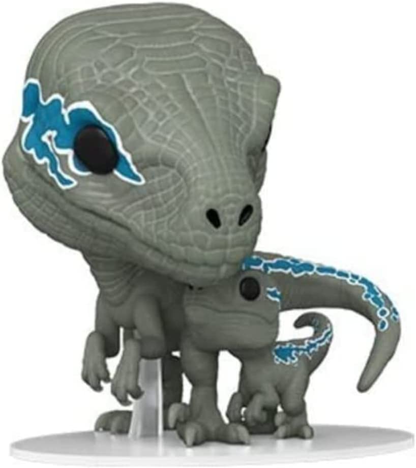 Funko Pop Figür: POP&Buddy: Jurassic World Dominion - velociraptor (Blue & Beta), Çok Renkli