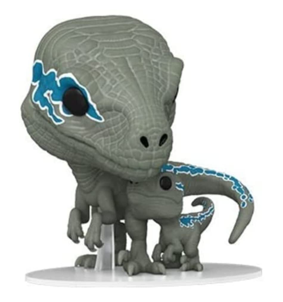 Funko Pop Figür: POP&Buddy: Jurassic World Dominion - velociraptor (Blue & Beta), Çok Renkli