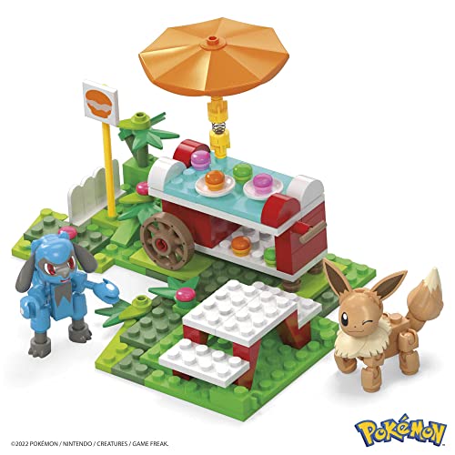 Mega Bloks Pokémon Adventure Builder Piknik yapı seti ile diğer dünyalara bağlanabilen 193 uyumlu yapı bloku ve parça, 7 yaş ve üzeri HDL80
