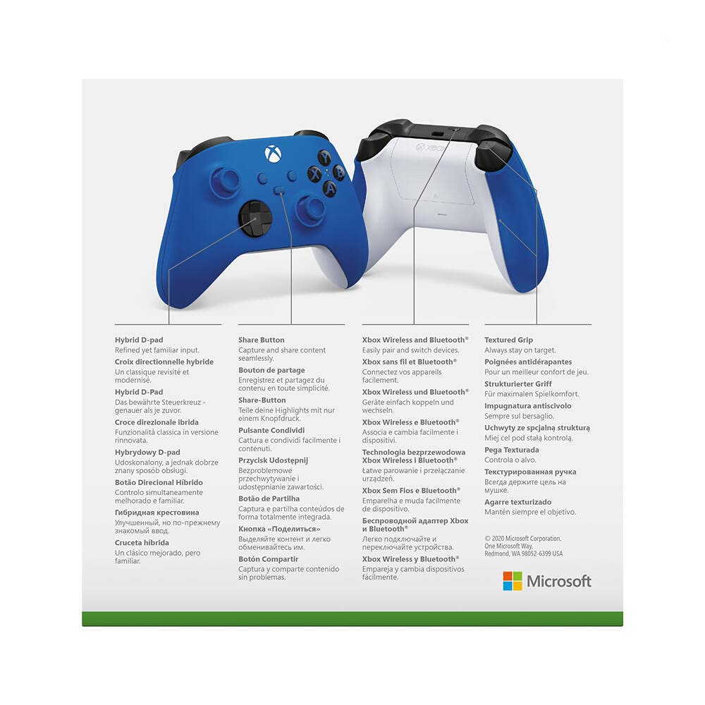 Microsoft Xbox Wireless Controller Mavi, 9. Nesil  (Microsoft TR Garantili)