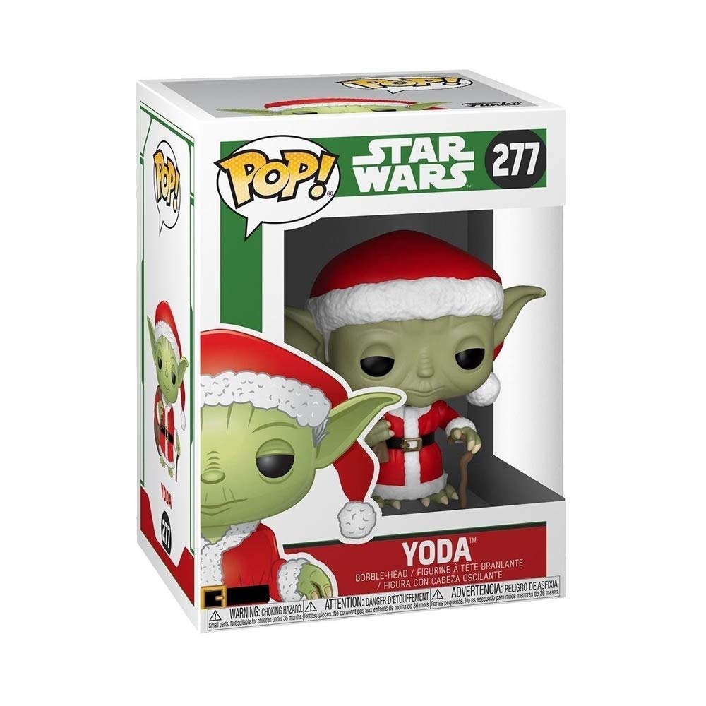 Funko POP Star Wars Holiday Santa Yoda Figure