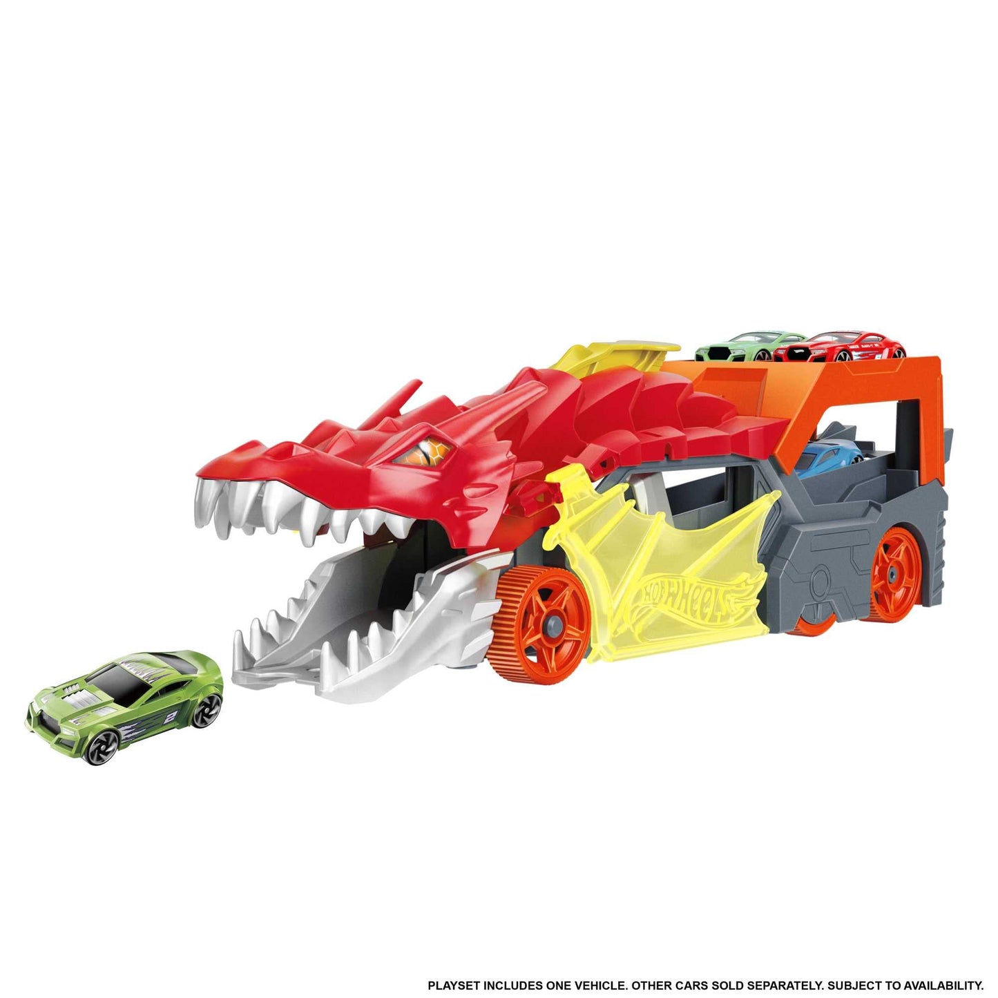 Hot Wheels Fırlatıcı ve Taşıyıcı Ejderha, 3 yaş ve üzeri, GTK42