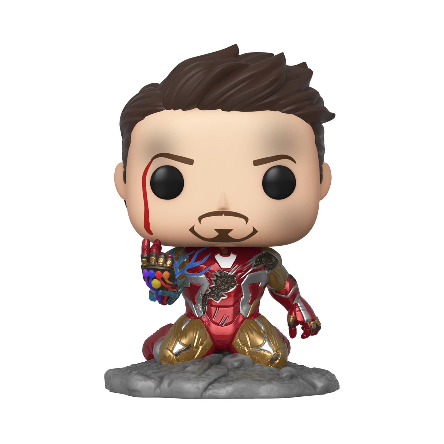Funko Pop! Avengers Son Oyun: Ben Am Iron Man Glow-in-the-Koyu Deluxe Vinil Şekil, Renkli"