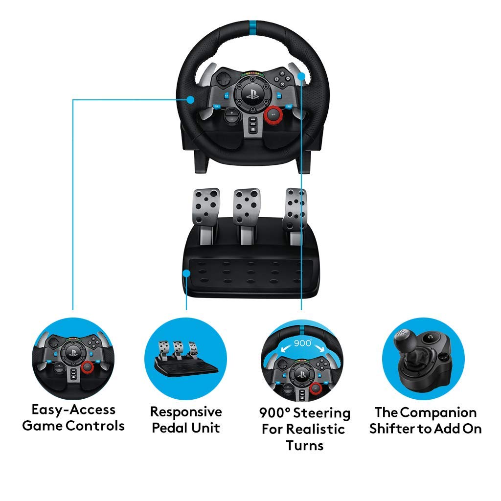 Logitech G29 Driving Force Racing Direksiyon simidi (PS4, PS5 ve PC)