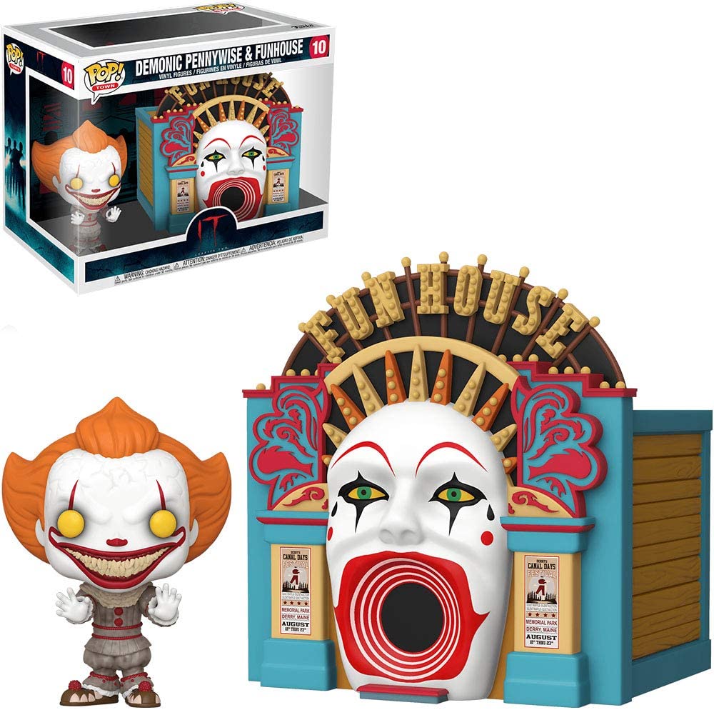 Funko-45.660 POP Şehir: IT 2 - Şeytani Pennywise / Funhouse Bölüm 2 Balon 15 Koleksiyon Oyuncak, çok renkli w