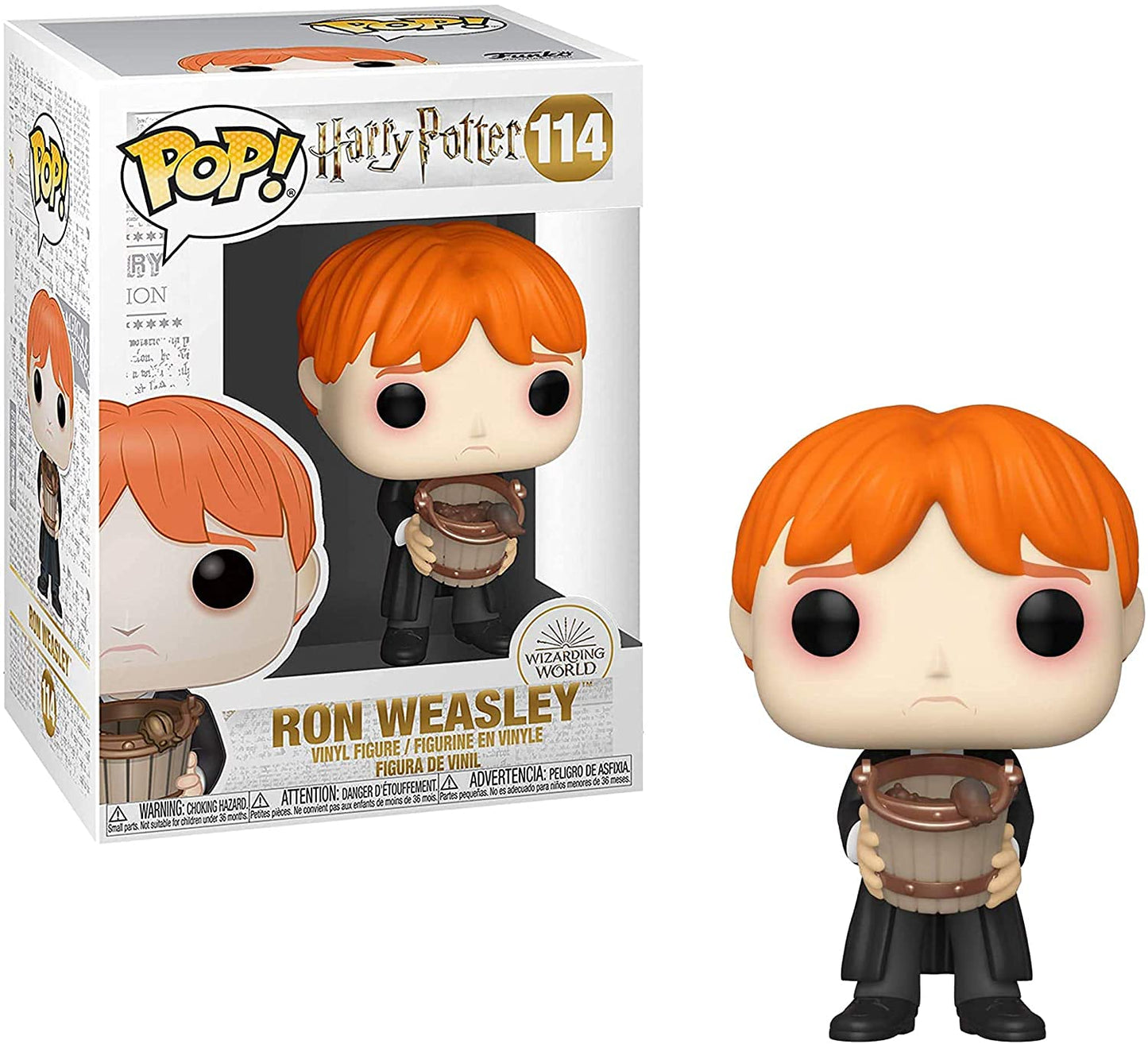 Funko Pop Figure - Harry Potter - Ron Puking Slugs with Bucket