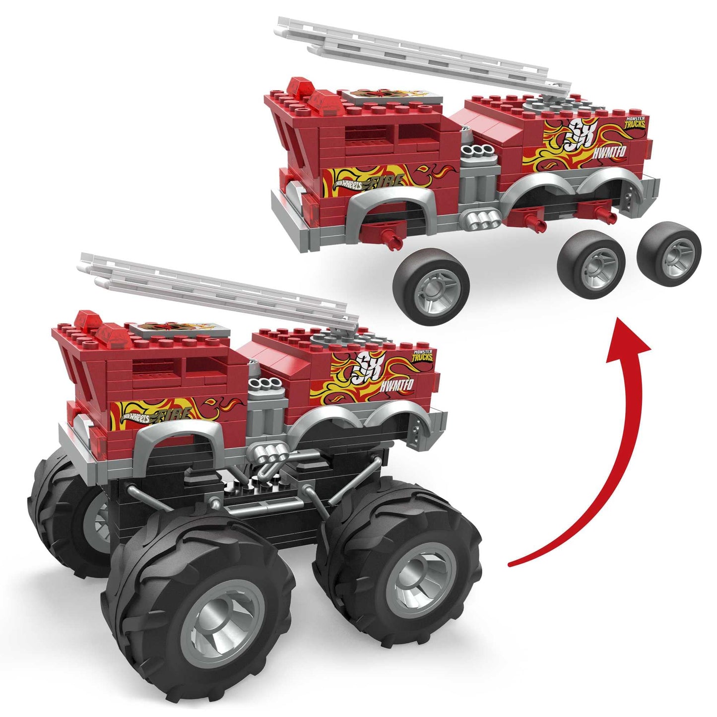 Mega Bloks Hot Wheels® HW 5-Alarm™ Monster Truck İtfaiye Aracı