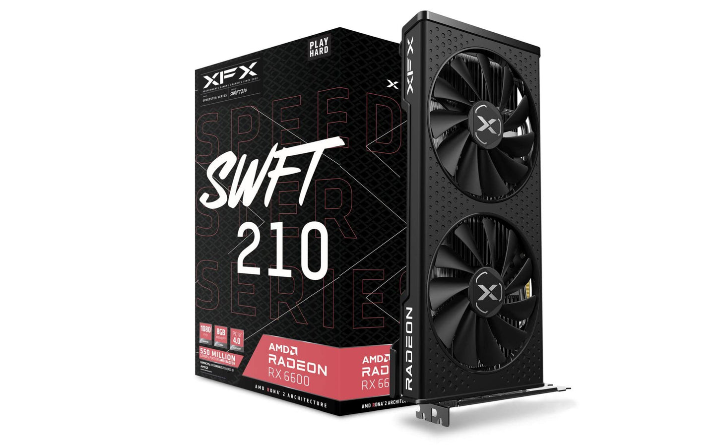 XFX Speedster SWFT 210 AMD Radeon RX 6600 Core RX-66XL8LFDQ 8GB GDDR6 128Bit DX12 Gaming (Oyuncu) Ekran Kartı