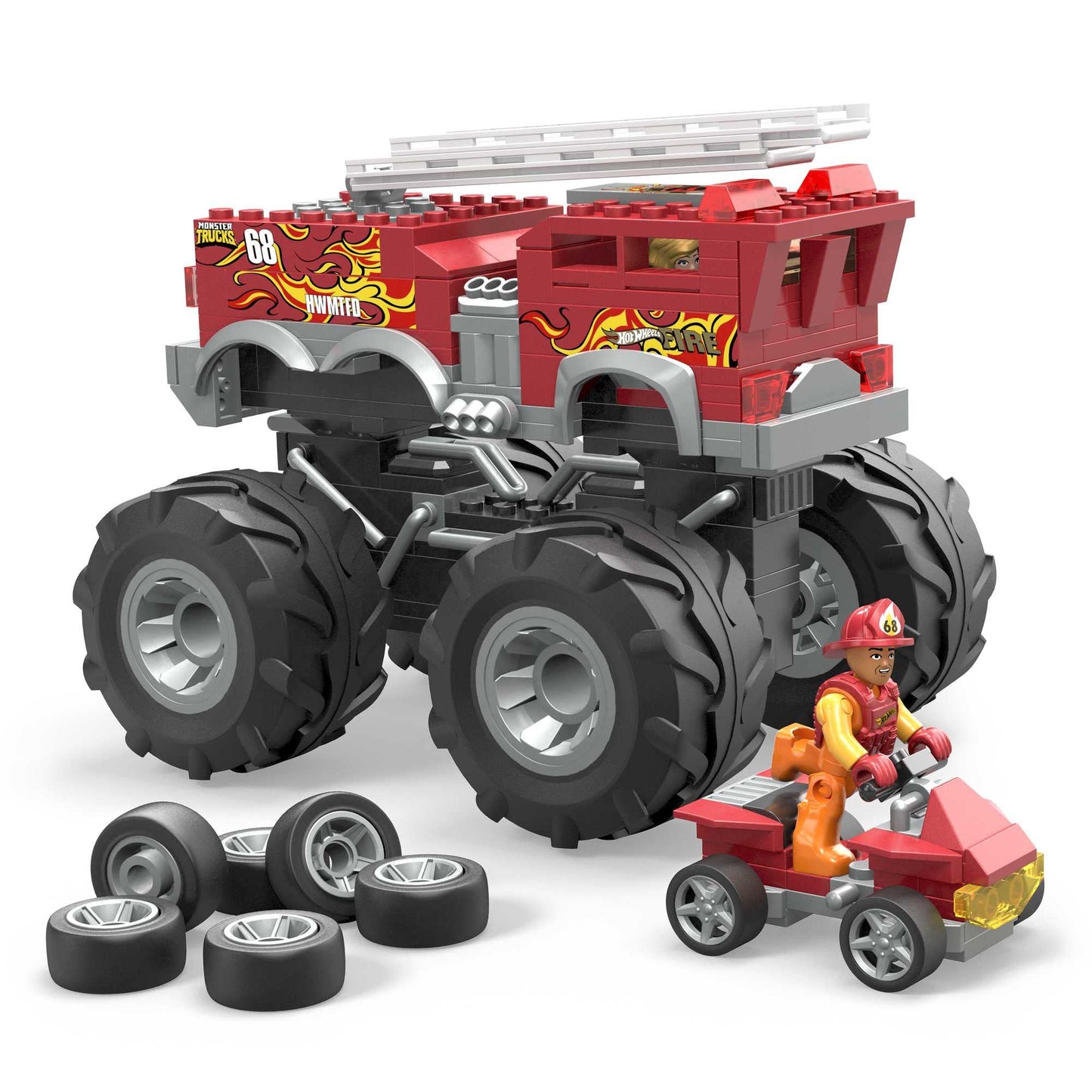 Mega Bloks Hot Wheels® HW 5-Alarm™ Monster Truck İtfaiye Aracı