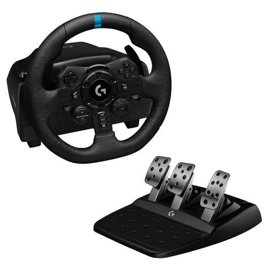 Logitech G923 Steering Wheel And Pedal, Ps4 And Pc, Black