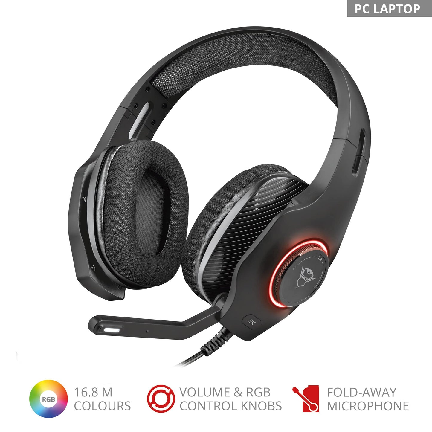 Trust 23138 GXT 455 Torus RGB Kablolu Oyun Kulaklığı