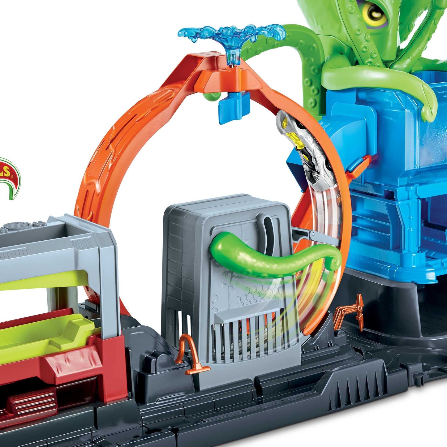 Hot Wheels Dev Ahtapot ile Araba Yıkama Oyun Seti, 4 yaş ve üzeri, GTT96