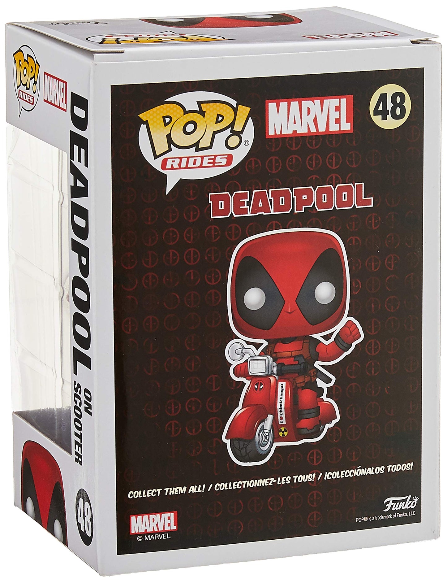 Funko Pop! Ride Marvel: Deadpool & Scooter Tahsil Şekil, Çok renkli"