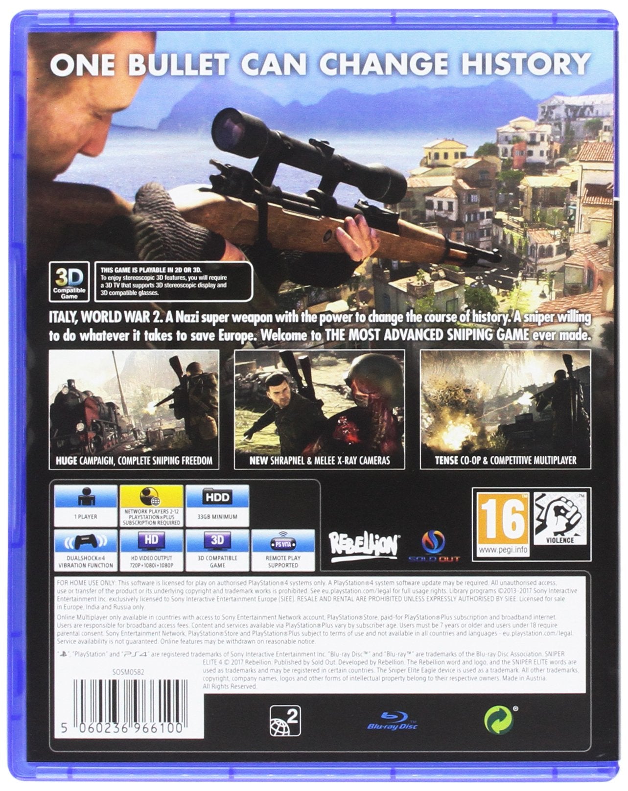 SNIPER ELITE 4 PS4 OYUN