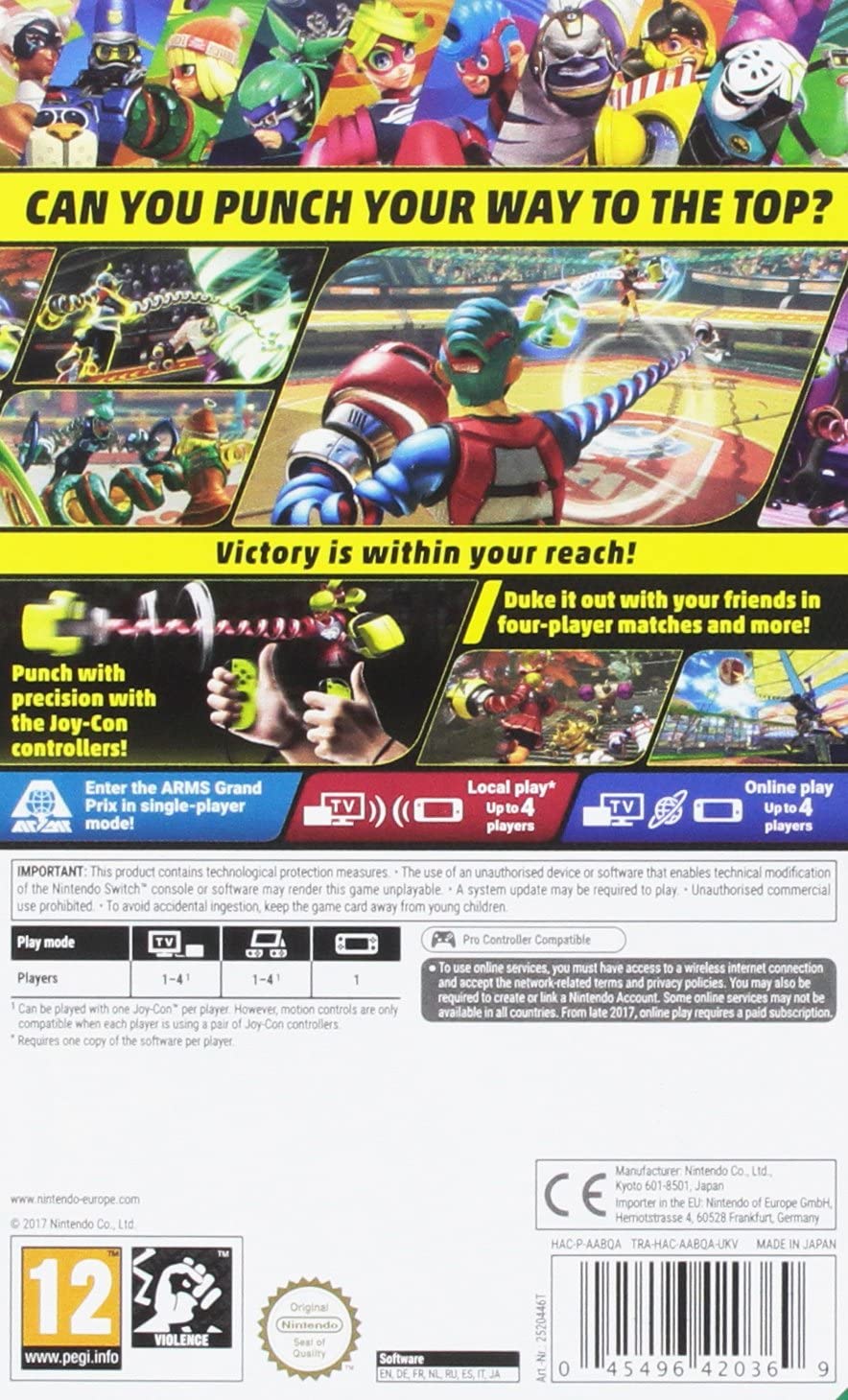 Arms Nintendo Switch
