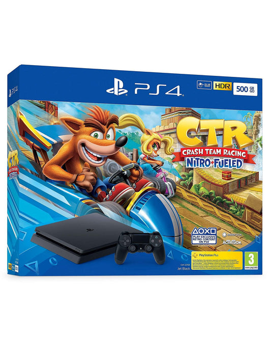 PS4 SLIM konsol - 500 GB Bundle Crash Team Racing