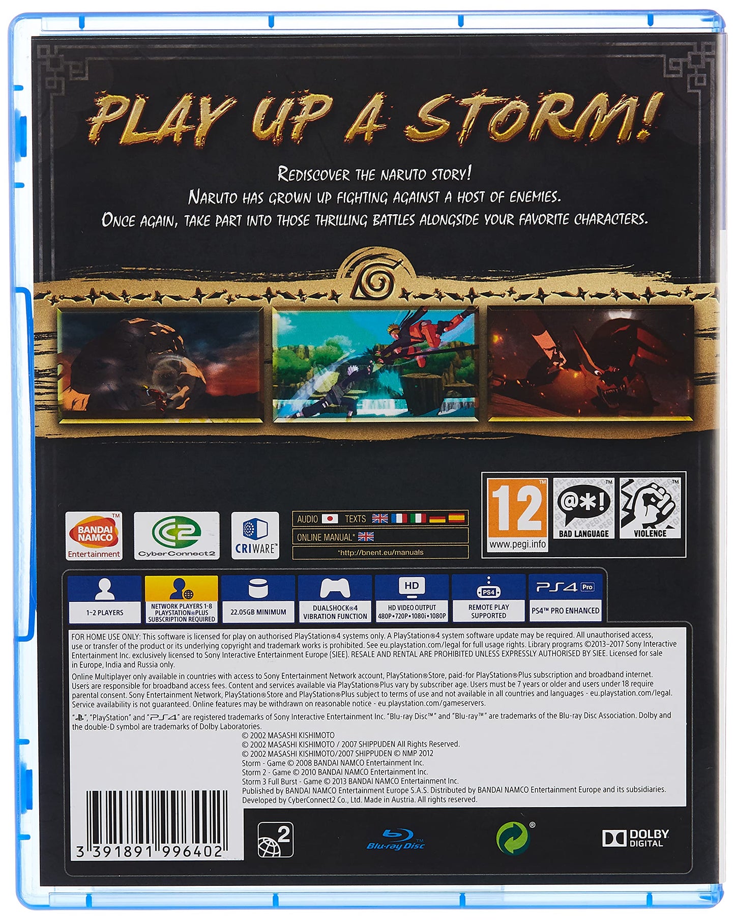 Naruto Shippuden Ultimate Ninja Storm Trilogy PS4 Game