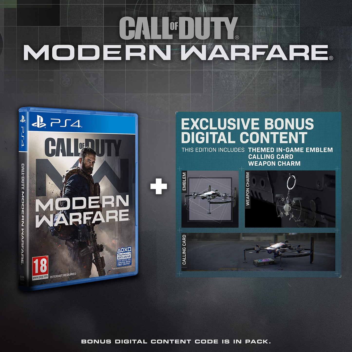 PS4 CALL OF DUTY MODERN WARFARE SPECIAL ED + FIGURE