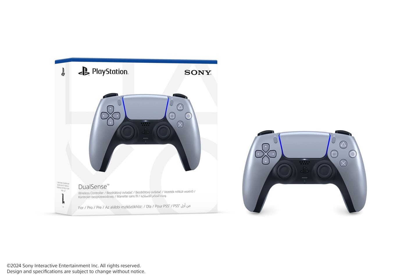 PlayStation 5 DualSense Wireless Controller - Sterling Silver