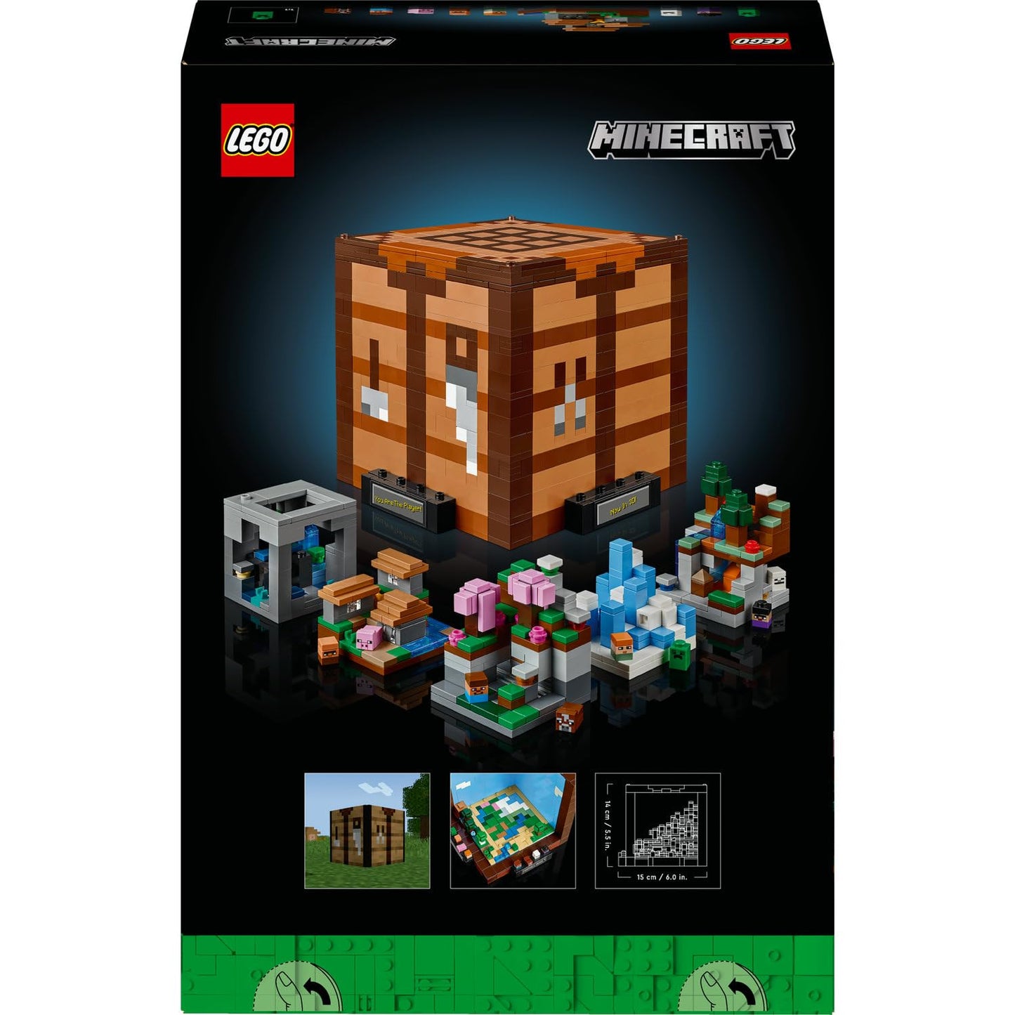 LEGO Minecraft Eşya Yapma Masası 21265 - Yetişkinler için Koleksiyonluk Yaratıcı Model Yapım Seti (1195 Parça)