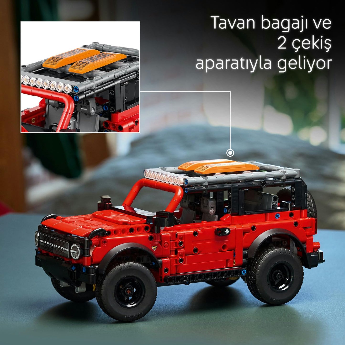 LEGO Technic Ford Bronco SUV 42213 – 9 Yaş ve Üzeri Araç Seven Çocuklar İçin STEM Odaklı Model Araba Oyuncak Yapım Seti, Araba Tutkunlarına Yaratıcı Hediye Fikri ve Eğitici Oyun Deneyimi (943 Parça)
