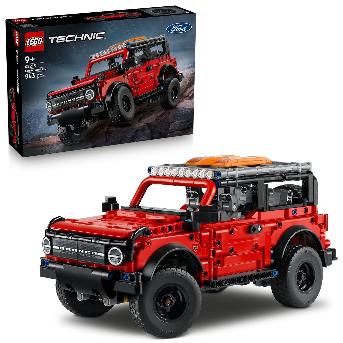 LEGO Technic Ford Bronco SUV 42213 – 9 Yaş ve Üzeri Araç Seven Çocuklar İçin STEM Odaklı Model Araba Oyuncak Yapım Seti, Araba Tutkunlarına Yaratıcı Hediye Fikri ve Eğitici Oyun Deneyimi (943 Parça)