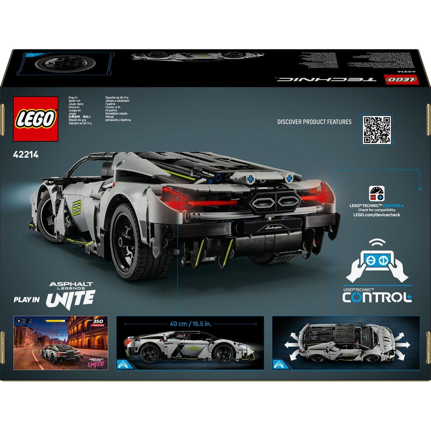 LEGO Technic Lamborghini Revuelto Spor Araba 42214 – 10 Yaş ve Üzeri Çocuklar İçin STEM Destekli Oyuncak Yapım Seti, Süper Spor Araba Tutkunlarına Yaratıcı Hediye Fikri ve Eğitici Oyun (1135 Parça)