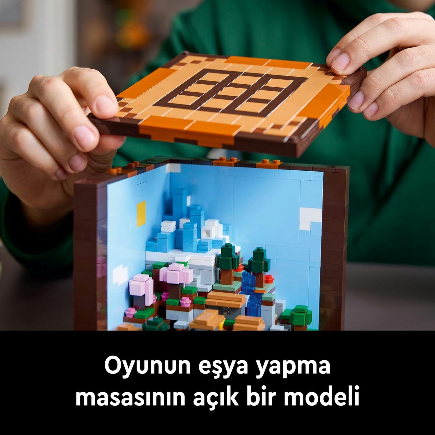 LEGO Minecraft Eşya Yapma Masası 21265 - Yetişkinler için Koleksiyonluk Yaratıcı Model Yapım Seti (1195 Parça)