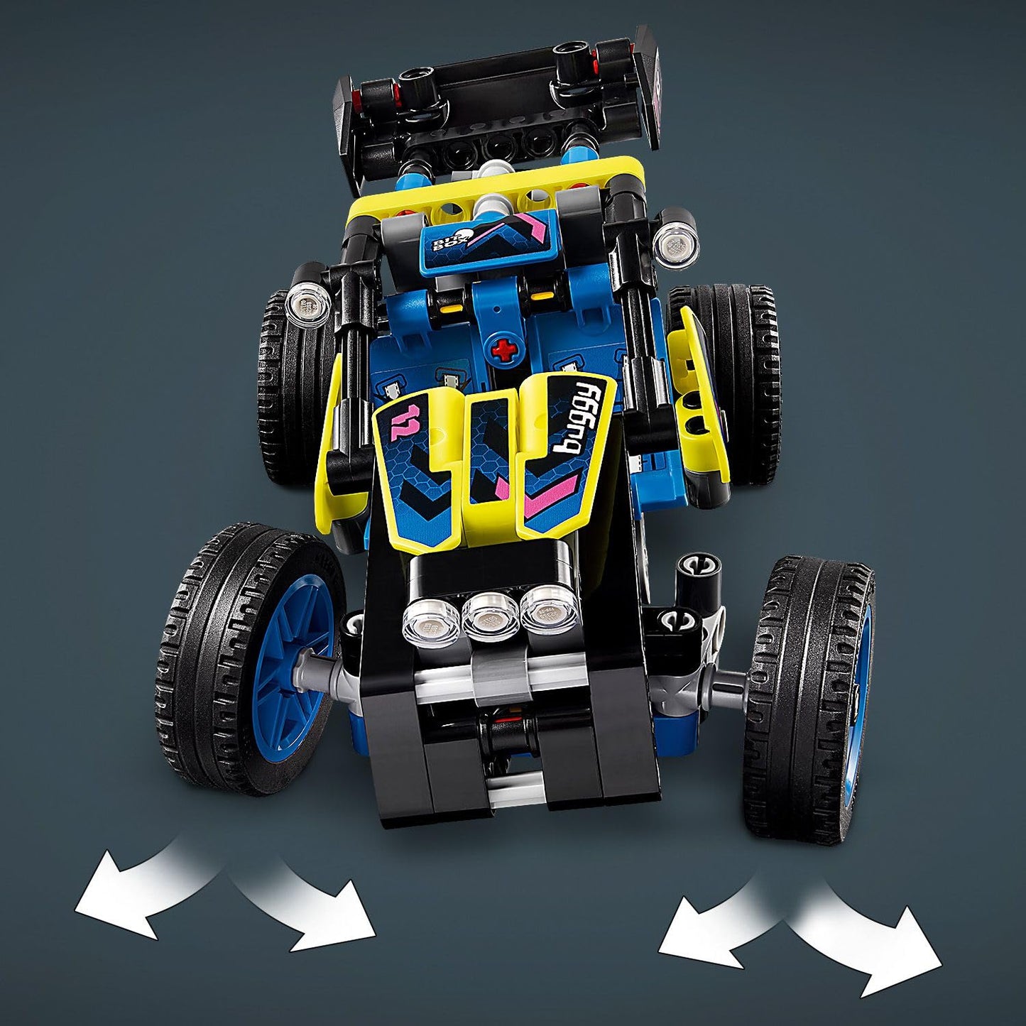 LEGO Technic Arazi Yarışı Arabası 42164-8 Yaş ve Üzeri Çocuklar için Koleksiyonluk Yaratıcı Oyuncak Model Yapım Seti (219 Parça)