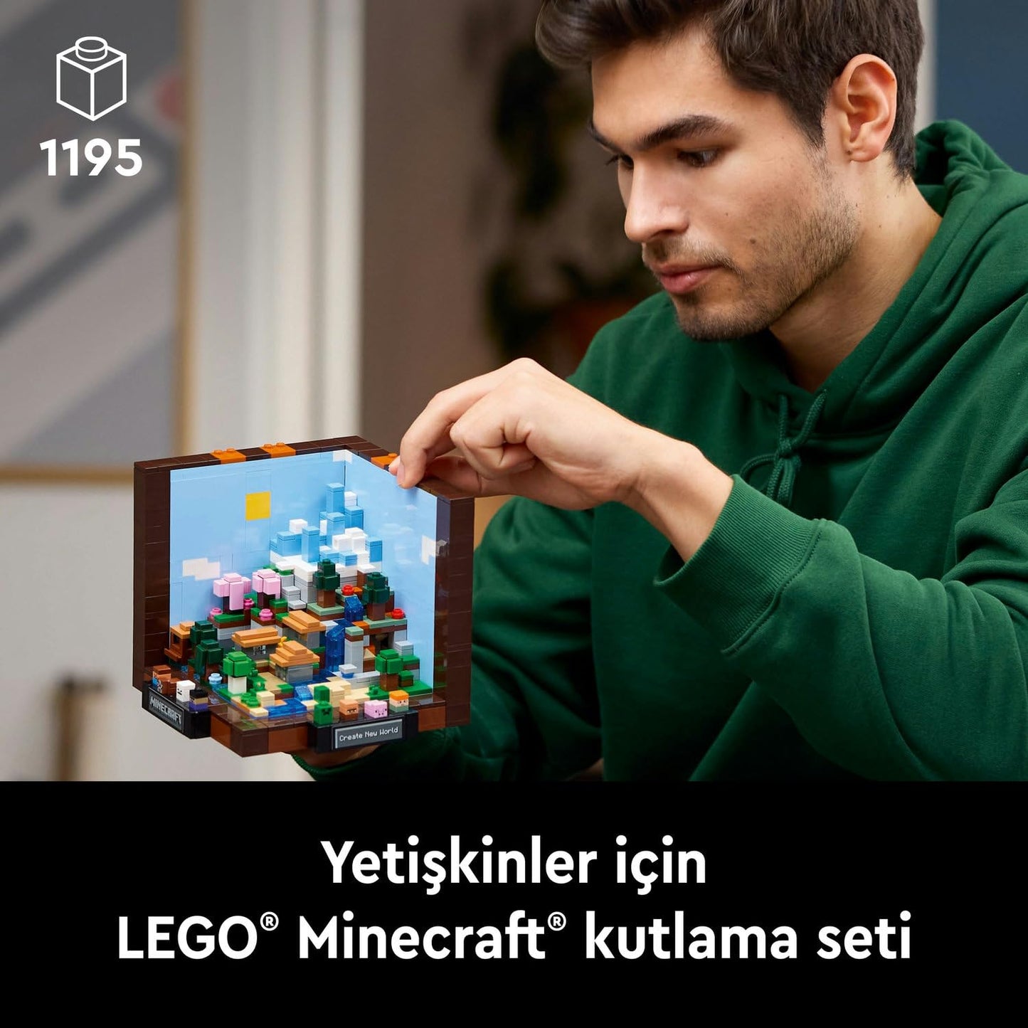 LEGO Minecraft Eşya Yapma Masası 21265 - Yetişkinler için Koleksiyonluk Yaratıcı Model Yapım Seti (1195 Parça)