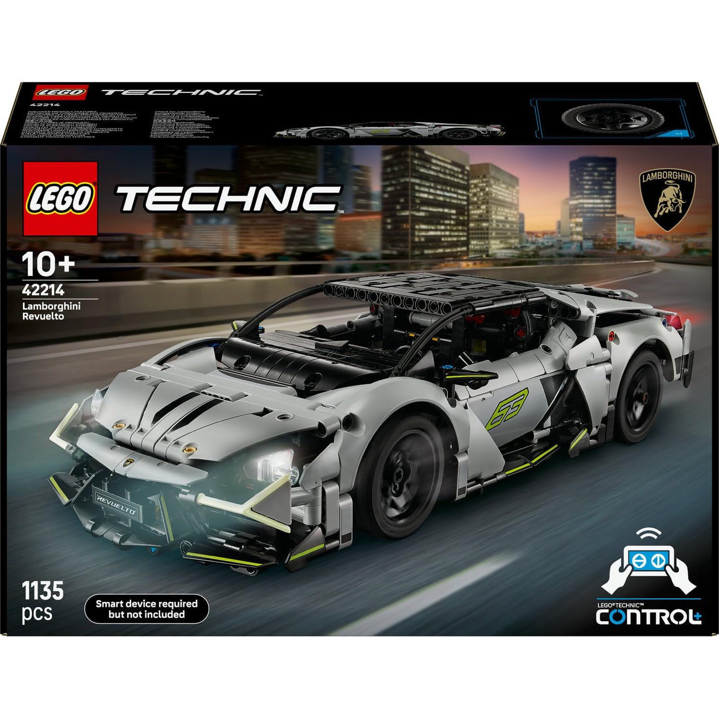LEGO Technic Lamborghini Revuelto Spor Araba 42214 – 10 Yaş ve Üzeri Çocuklar İçin STEM Destekli Oyuncak Yapım Seti, Süper Spor Araba Tutkunlarına Yaratıcı Hediye Fikri ve Eğitici Oyun (1135 Parça)