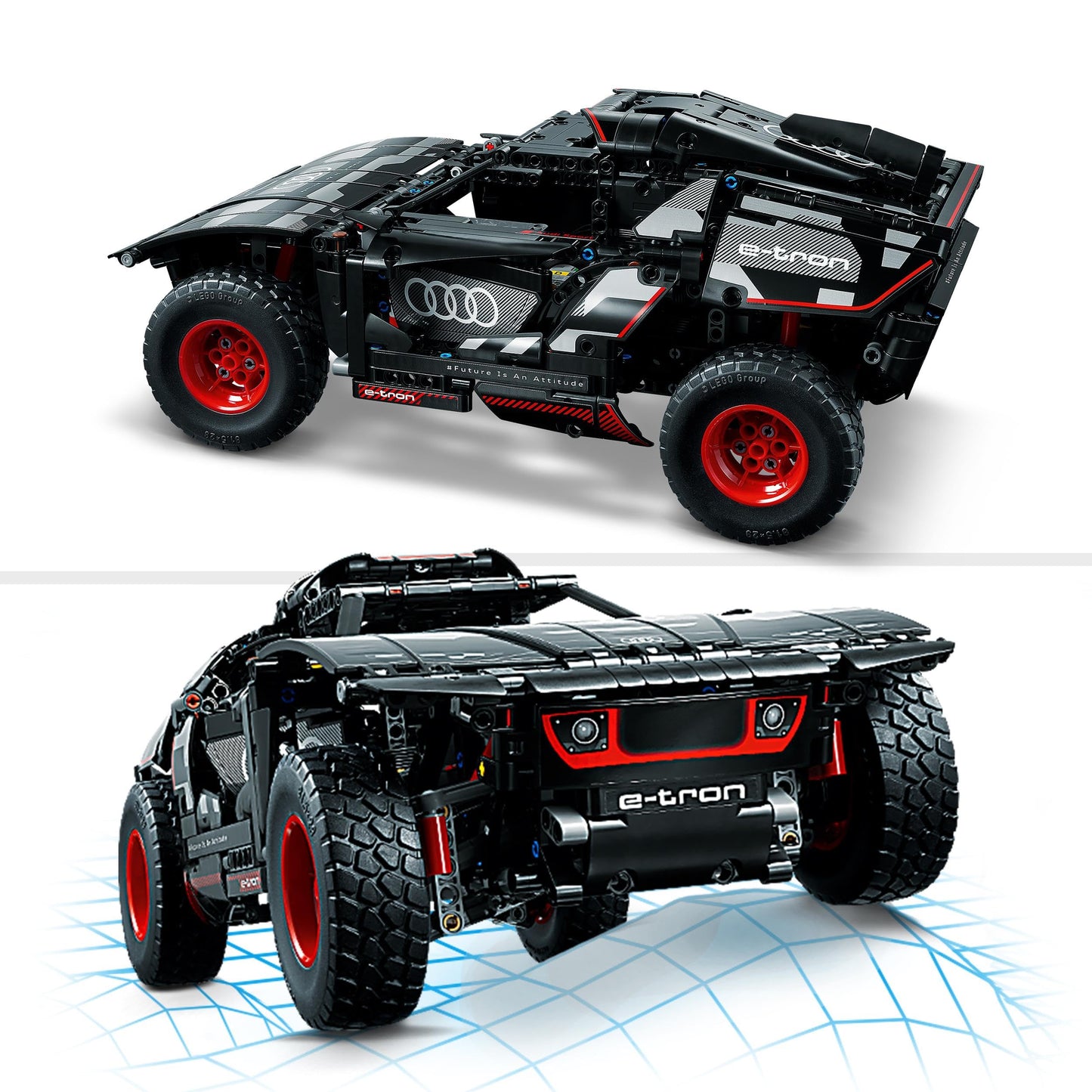 LEGO® Technic Audi RS Q e-tron 42160-10 Yaş ve Üzeri Uzaktan Kumandalı Ralli Arabalarını Seven Çocuklar için Yaratıcı Oyuncak Yapım Seti (914 Parça)