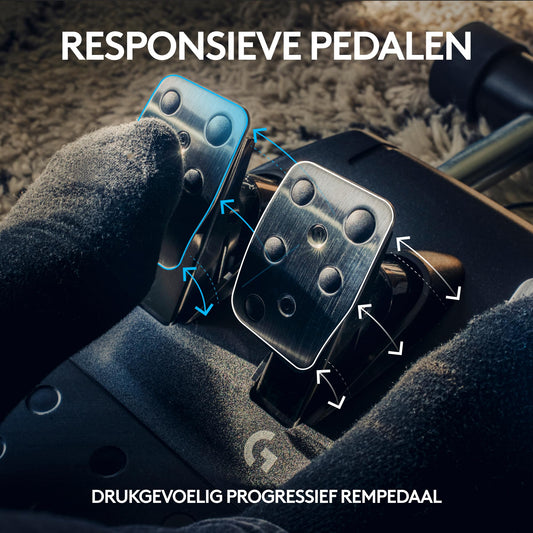 Logitech G G923 Driving Force Yarış Direksiyonu, Aşamalı Fren Pedalı, Alüminyum, Çelik ve Deri Yapı, Xbox/PS3/PS4/PS5/PC ile Uyumlu, Trueforce Teknolojisi, Aşamalı Fren Pedalı, Siyah
