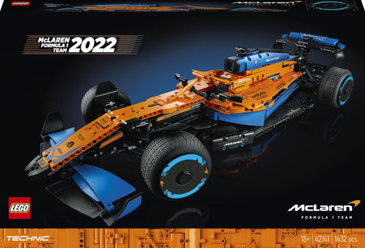 LEGO® Technic McLaren Formula 1™ Yarış Arabası 42141 - Araba Seven Yetişkinler İçin Model Yapım Seti (1432 Parça)