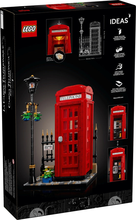 LEGO Ideas 21347 Red London Telephone Box