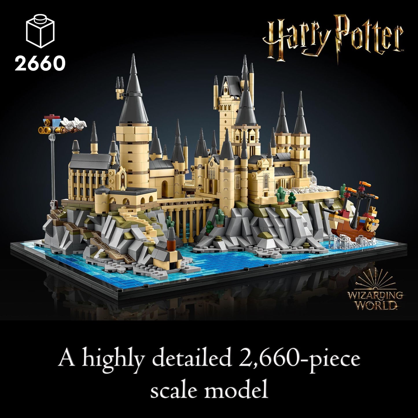 LEGO® Harry Potter™ Hogwarts™ Şatosu ve Bahçesi 76419 - Yetişkin Hayranlar için Yaratıcı Model Yapım Seti (2660 Parça)