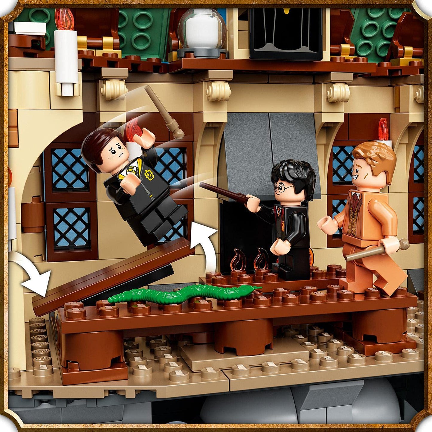 LEGO Harry Potter Hogwarts Sırlar Odası 76389-9 Yaş ve Üzeri İçin Sırlar Odası ve Büyük Salon’u İçeren Koleksiyonluk Yaratıcı Oyuncak Yapım Seti (1176 Parça)