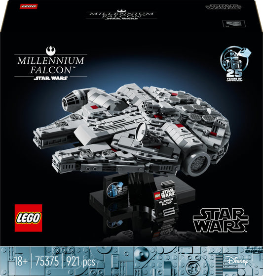 LEGO Star Wars Millennium Falcon 75375 - Star Wars Seven Yetişkinler için İnşa Edilebilen Koleksiyonluk Yaratıcı Starship Modeli Yapım Seti (921 Parça)