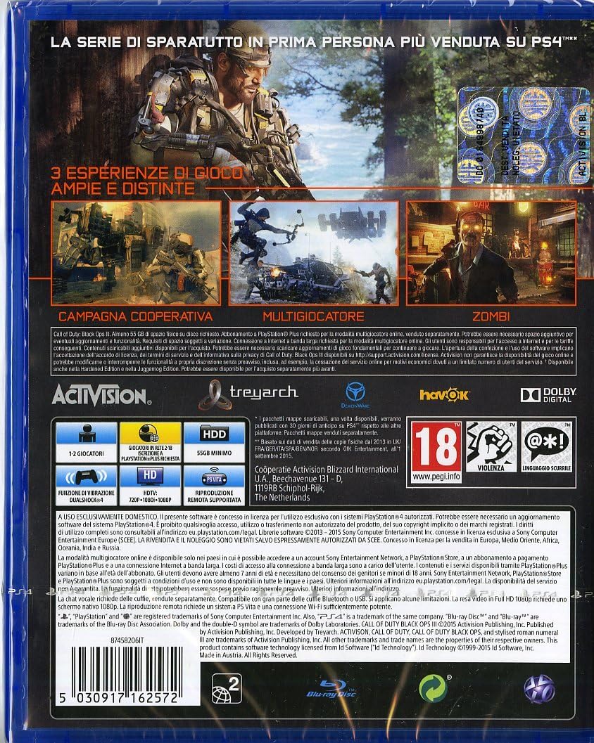 Activision Blizzard GIOCO PS4 COD SİYAH OPS 3
