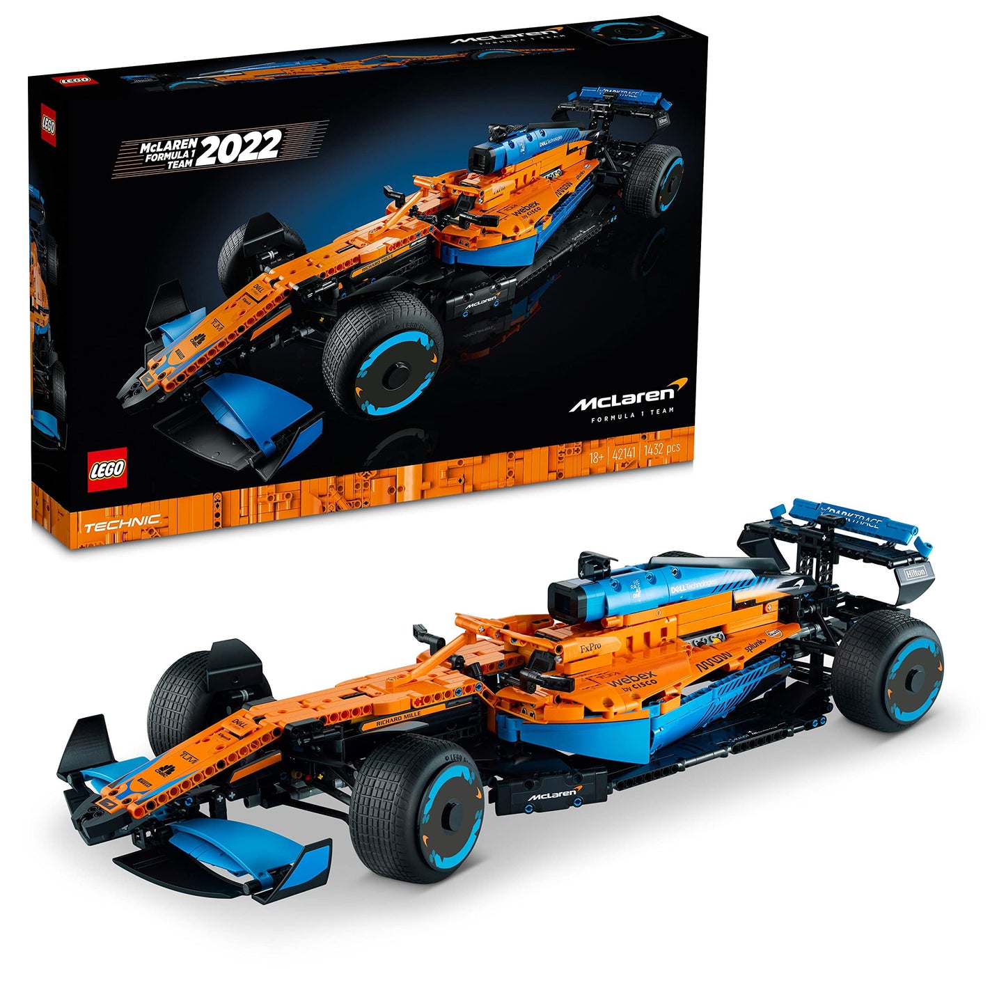 LEGO® Technic McLaren Formula 1™ Yarış Arabası 42141 - Araba Seven Yetişkinler İçin Model Yapım Seti (1432 Parça)