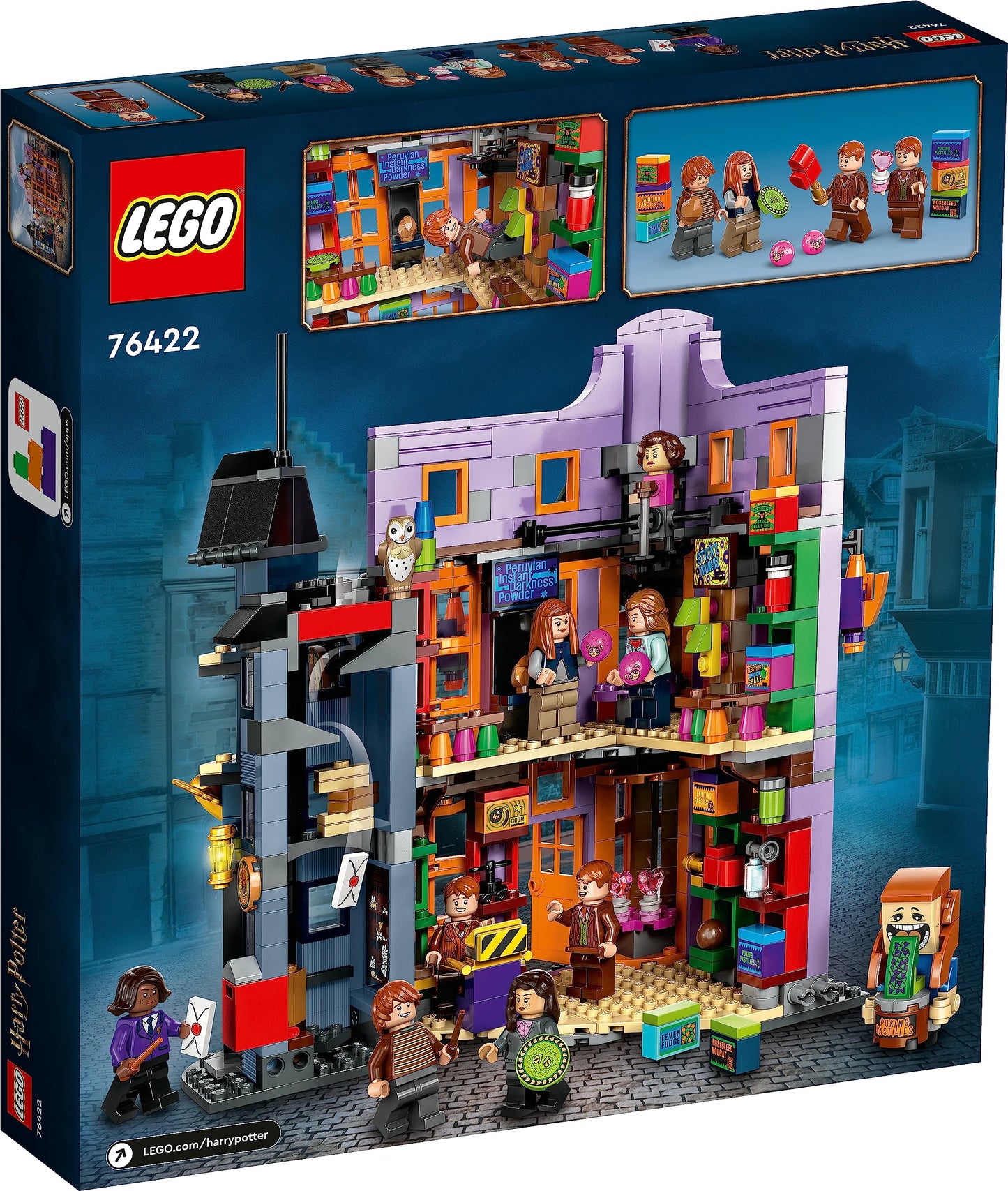 LEGO Lego® Harry Potter Tm Diagon Yolu: Weasley Büyücü Şakaları 76422-8 Yaş ve Üzeri Çocuklar Için Koleksiyonluk Yaratıcı Oyuncak Yapım Seti (834 Parça)