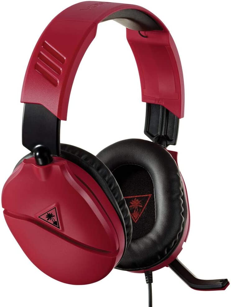 Turtle Beach Recon 70N Midnight Red Gaming Headset for Nintendo Switch, PS4, Xbox One and PC